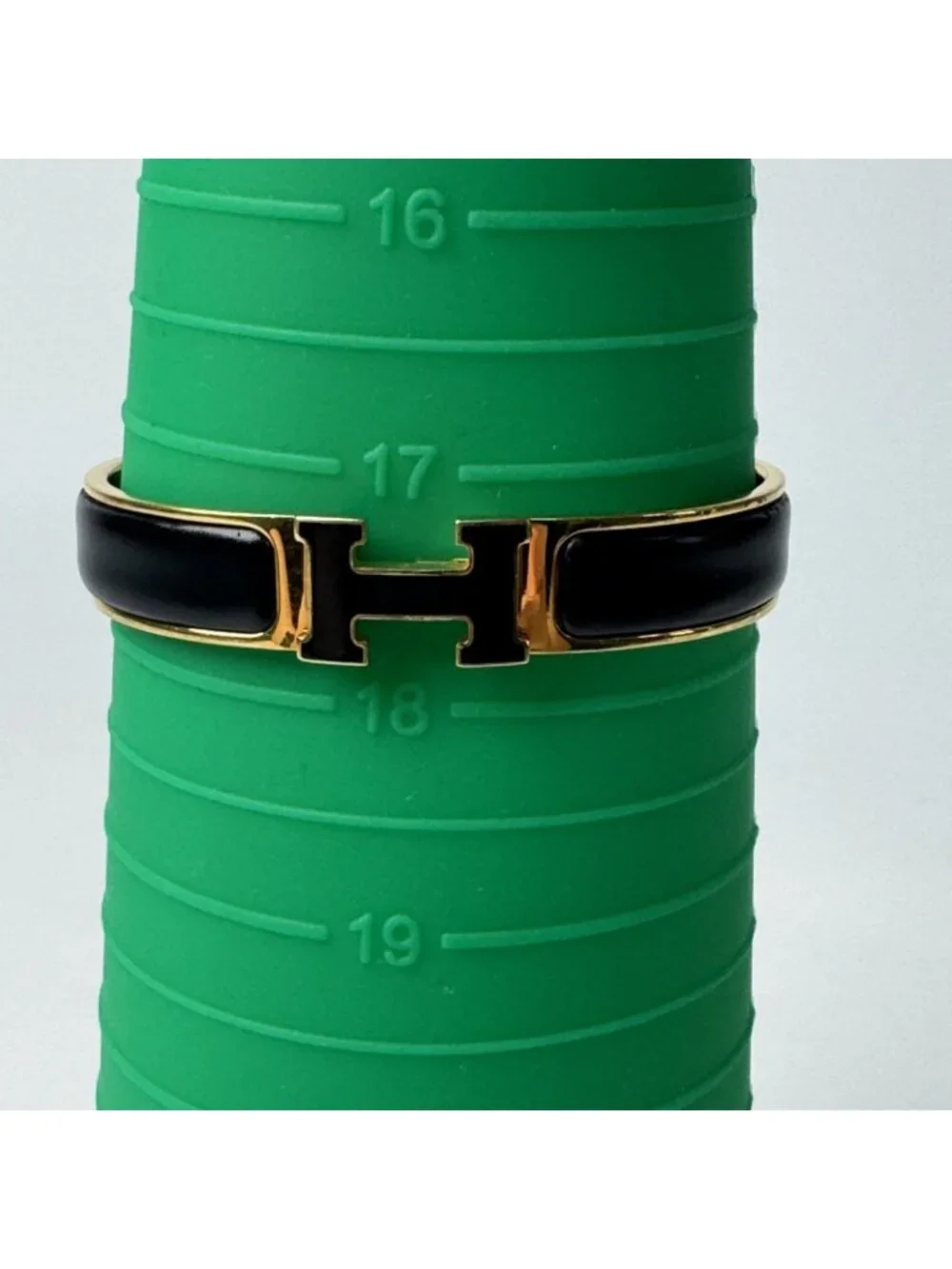 Hermes Clic Clac Bracelet Black Gold